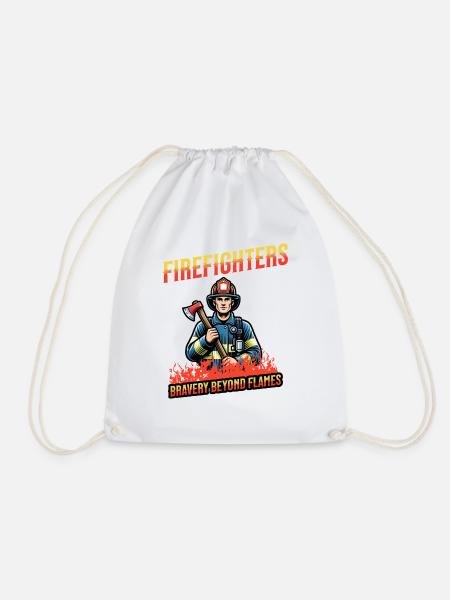 Firefighters - bravery beyond flames - Turnbeutel - Weiß