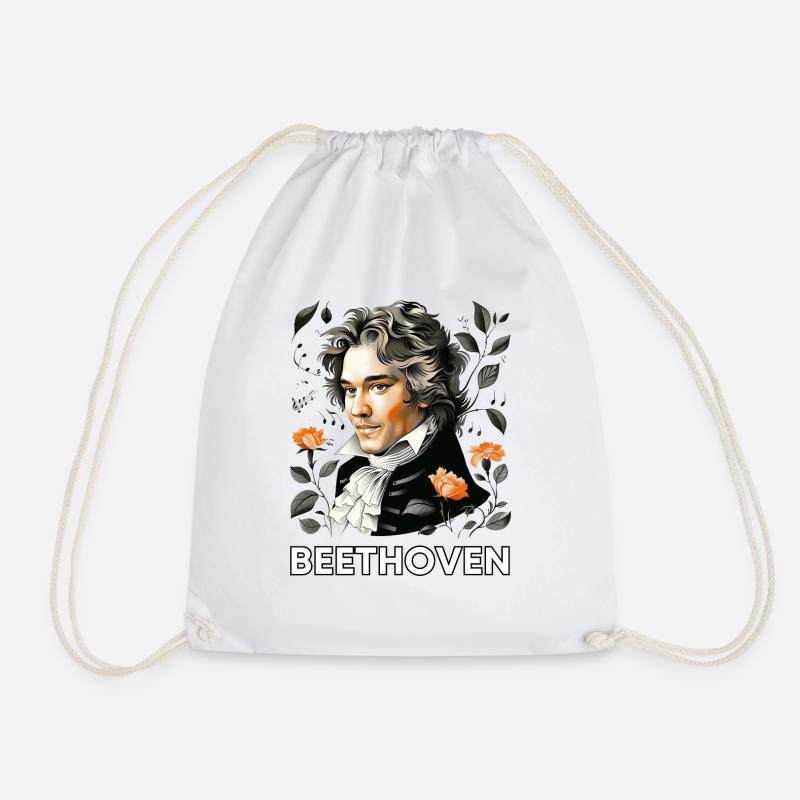 Ludwig van Beethoven - Turnbeutel - Weiß