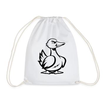 Bande dessinée de canard - Sac de sport léger - blanc - Devant
