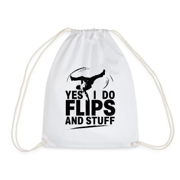 Bien sûr, je fais des flips et tout - Sac de sport léger - blanc - Devant