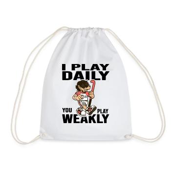 Hockey Hockey Club Hockey Players Hockeytime - Drawstring Bag - white - Front