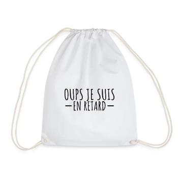 Oups je suis en retard - Sac de sport léger - blanc - Devant