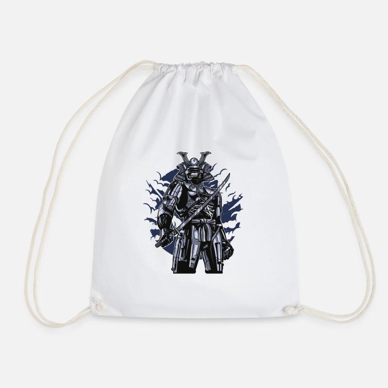 Robot Samurai - Turnbeutel - Weiß