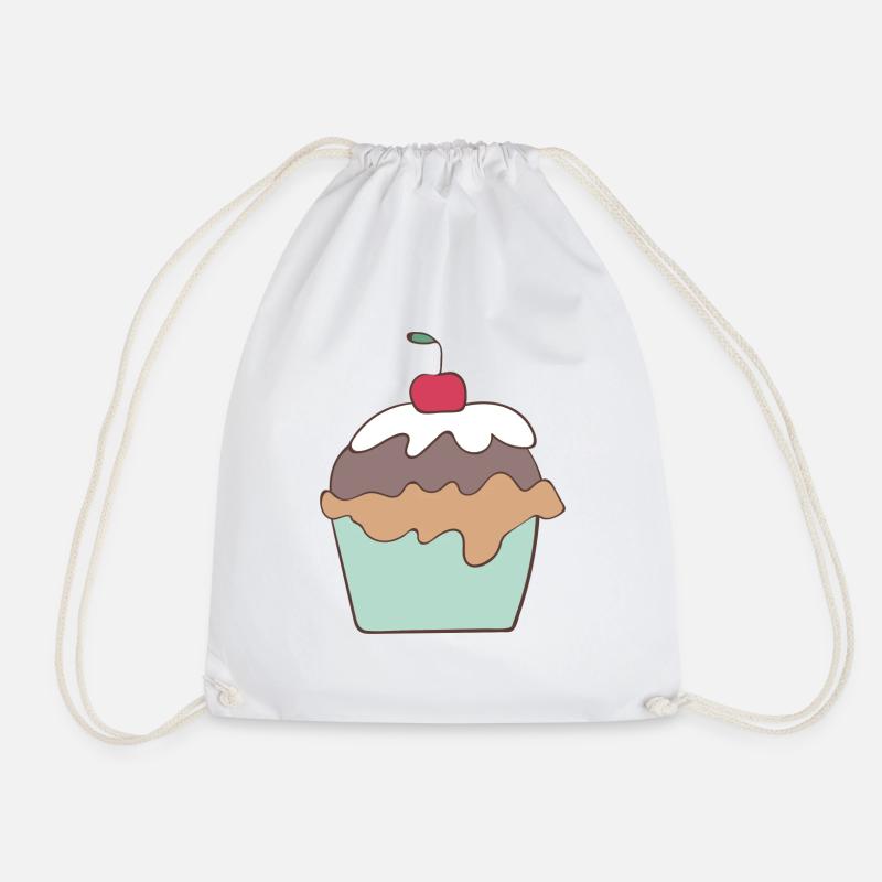 Cupcake - Turnbeutel - Weiß