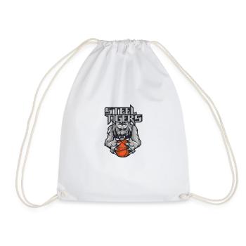 Steel Tigers basketball - Drawstring Bag - white - Front