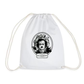 Edgar Allan Poe - Nevermore Shirt - Turnbeutel - Weiß - Vorne