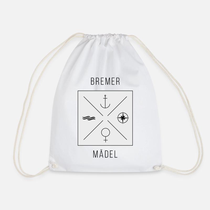 Bremer Maedel - Turnbeutel - Weiß