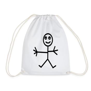 fun - Drawstring Bag - white - Front