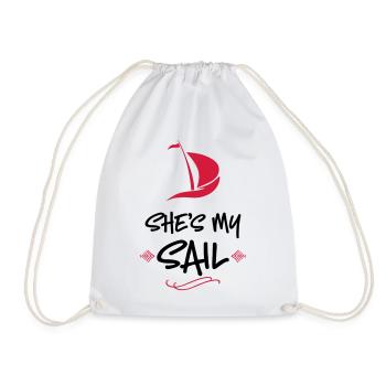 wedding - Drawstring Bag - white - Front