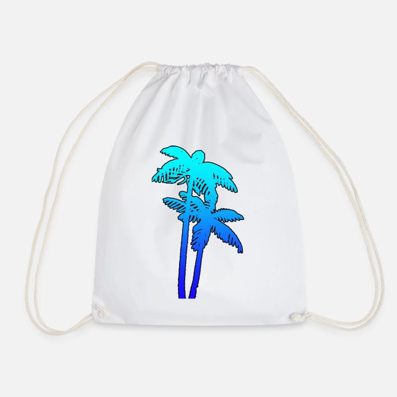 PALMS - Drawstring Bag - white
