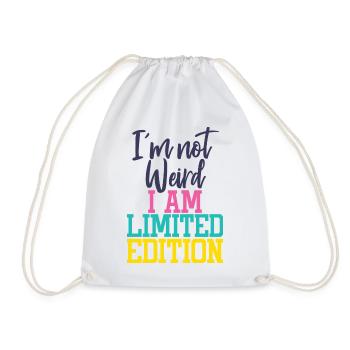 Je ne suis pas bizarre, je suis en édition limitée - Sac de sport léger - blanc - Devant