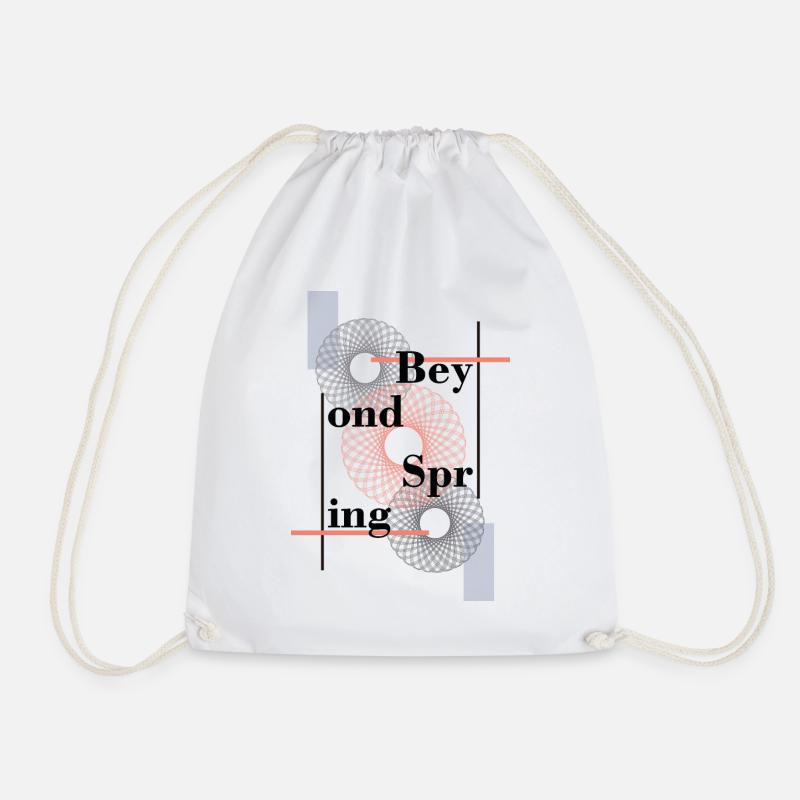 Beyond Spring - Drawstring Bag - white