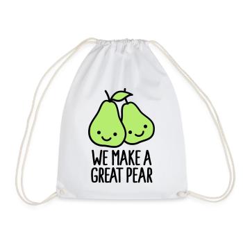 We make a great pear - Turnbeutel - Weiß - Vorne