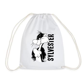 Looney Tunes Sylvester - Drawstring Bag - white - Front