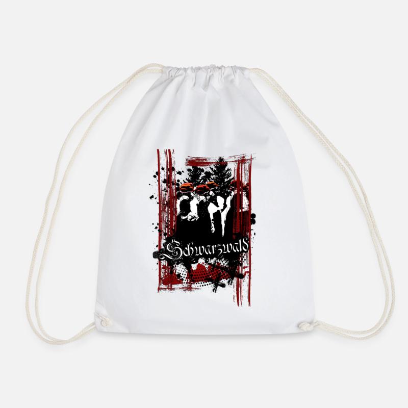 Black Forest - Drawstring Bag - white