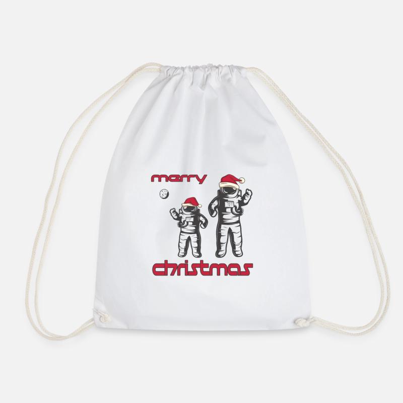 Weihnachten NASA ESA Astronaut Kosmonaut Design - Turnbeutel - Weiß