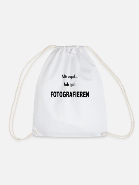 Fotografie Fotografieren Kamera Fotograf Spruch - Turnbeutel - Weiß