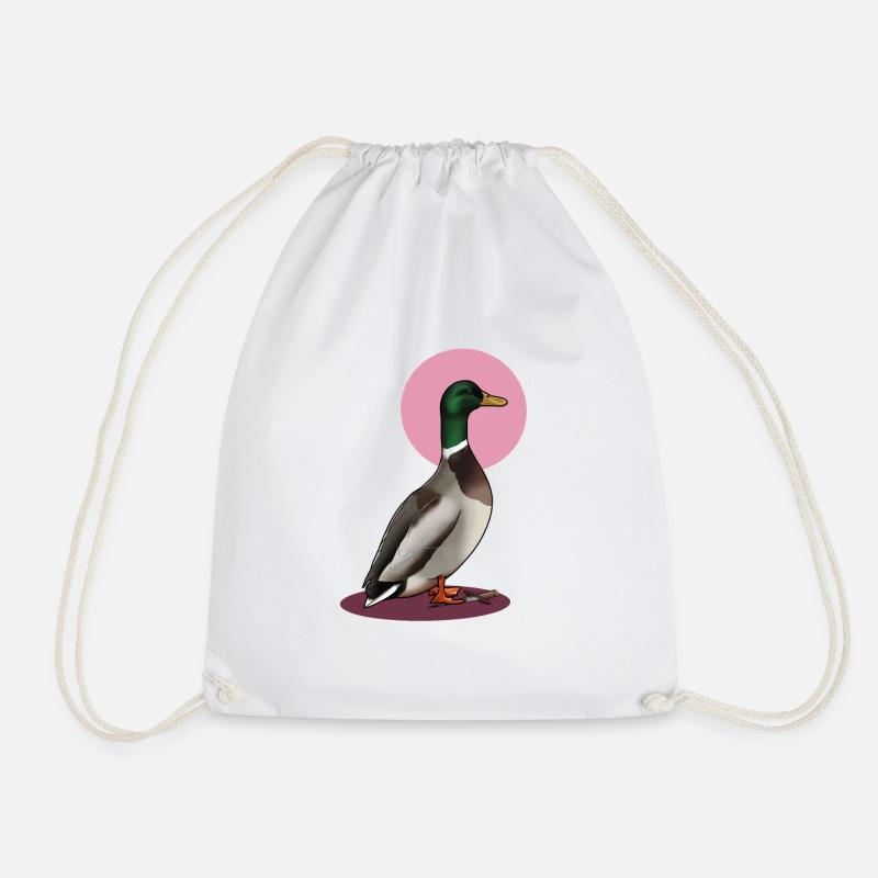 Gefährliche Ente - Turnbeutel - Weiß