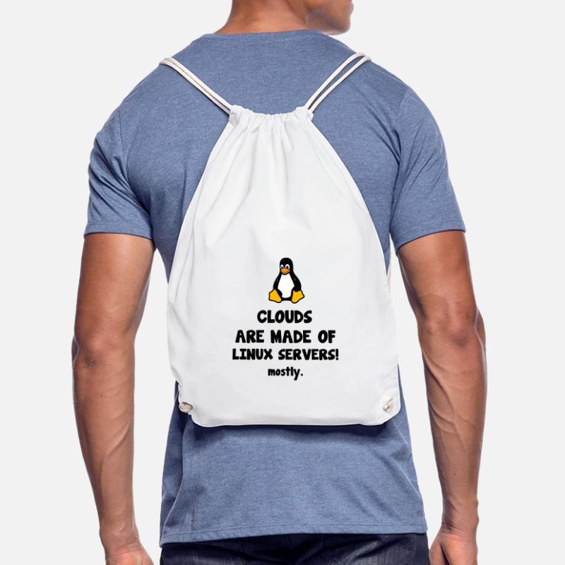 Linux Server Sysadmin Computer Scientist Saying Drawstring Bag