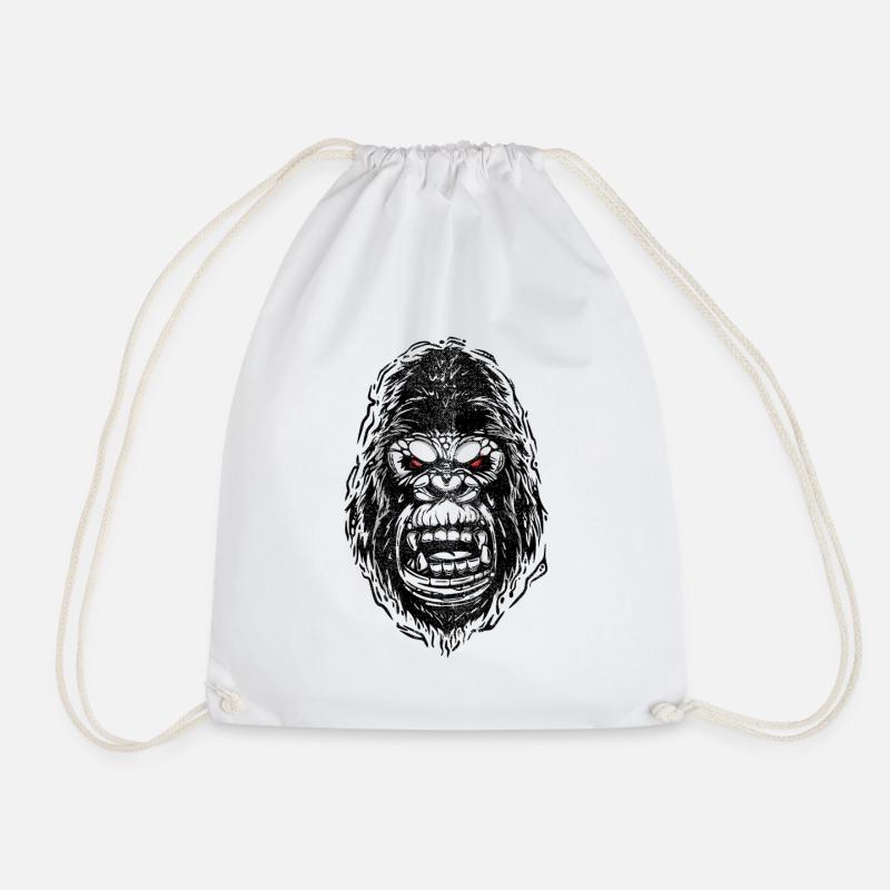 gorille cassé - Sac de sport léger - blanc