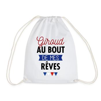 Giroud au bout de mes rêves - Sac de sport léger - blanc - Devant