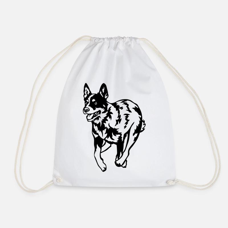 Australian Cattle Dog - Turnbeutel - Weiß