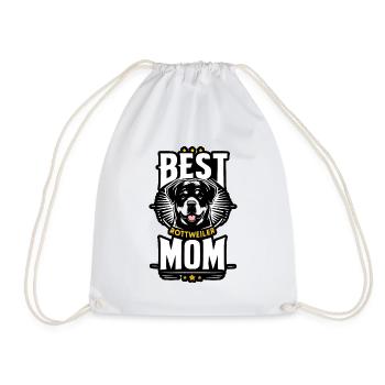 best mom , meilleure maman de rottweiler - Sac de sport léger - blanc - Devant