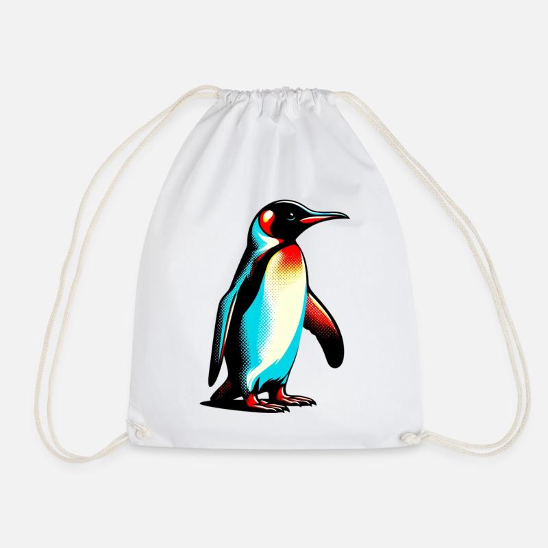 Pinguin - Turnbeutel - Weiß