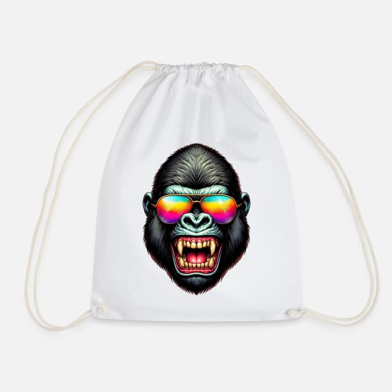 Gorilla - Turnbeutel - Weiß