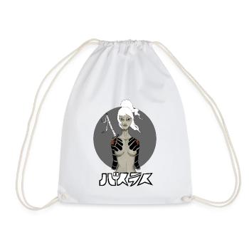 Samurai Girl - Turnbeutel - Weiß - Vorne