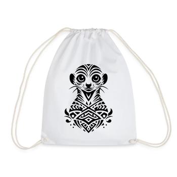Suricate tribal - Sac de sport léger - blanc - Devant