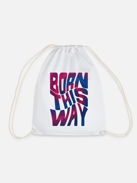 Born This Way – Bisexual Edition - Turnbeutel - Weiß