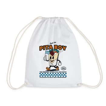 Pita Boy Gyros Grèce Mascotte Vintage - Sac de sport léger - blanc - Devant