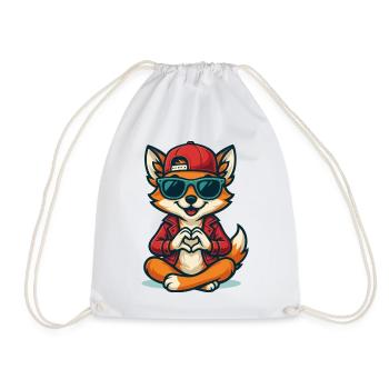 Foxy Love Vibes - Sac de sport léger - blanc - Devant