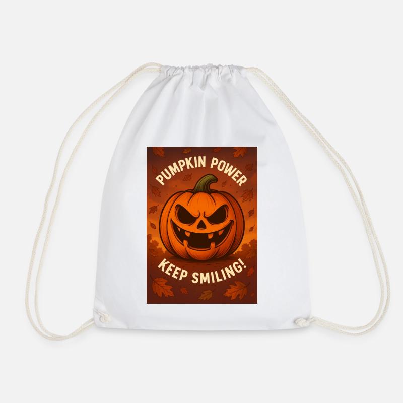 Halloween l - Drawstring Bag - white