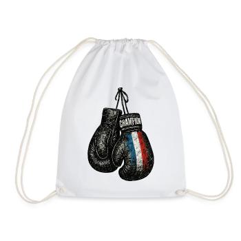 France Patriote - Boxing Gloves - Drawstring Bag - white - Front