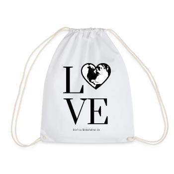 LOVE inside I Da ist Liebe drinnen. PowerStatement - Turnbeutel - Weiß - Vorne