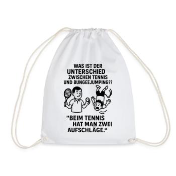 Bungee Tennis Blague Humour noir - Sac de sport léger - blanc - Devant