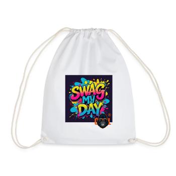Swag My Day Graffiti Splash - Turnbeutel - Weiß - Vorne