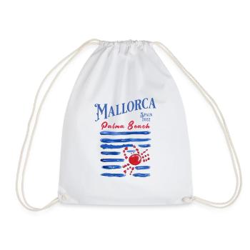 Mallorca 2022 Palma Beach Crab - Drawstring Bag - white - Front