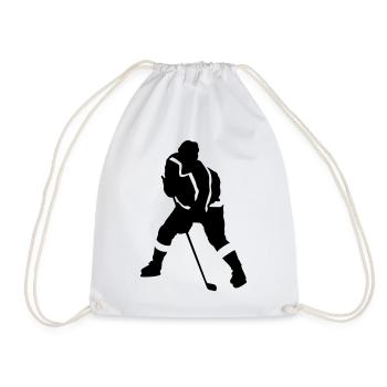 Eishockey - Drawstring Bag - white - Front