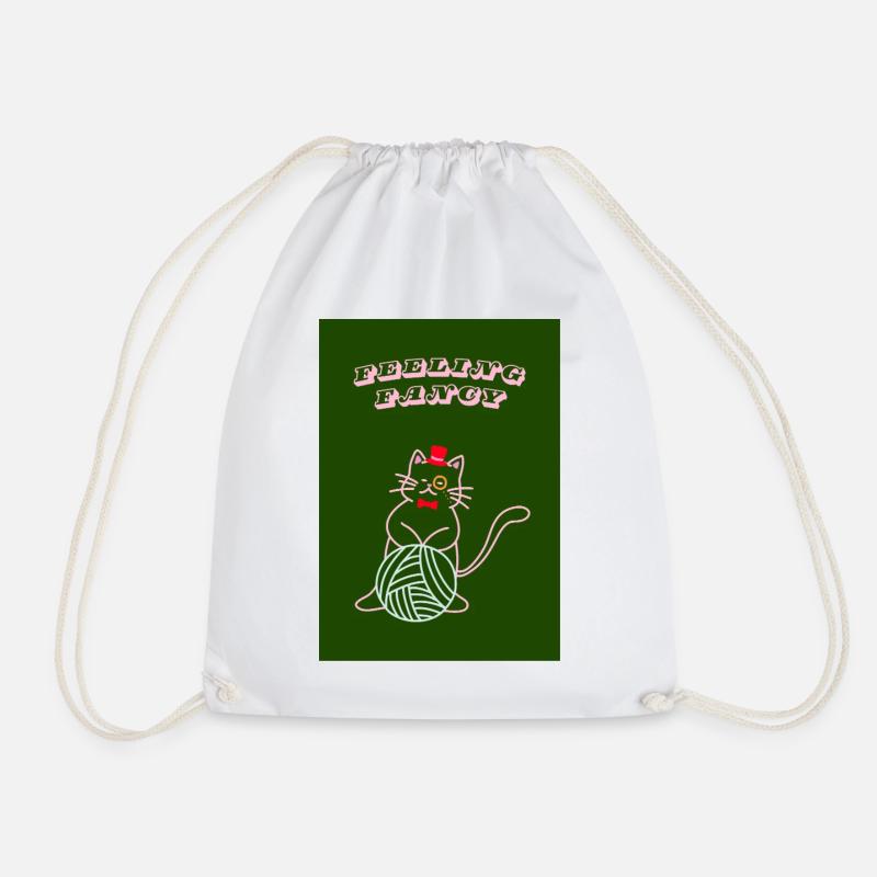 Chat qui se sent chic - Sac de sport léger - blanc