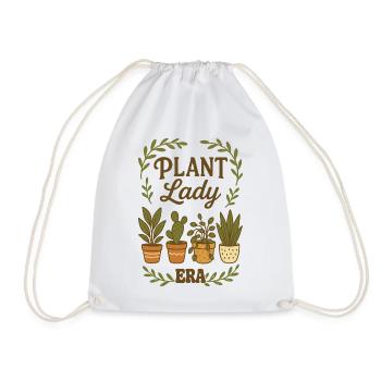Lady Plant Green-Ära - Turnbeutel - Weiß - Vorne