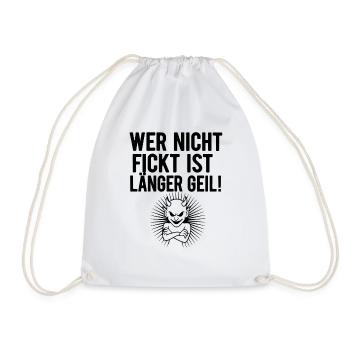 Geiler Teufel Grafik - Turnbeutel - Weiß - Vorne