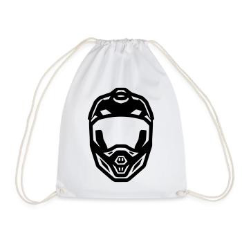 MTB Helm Fullface Downhill - Turnbeutel - Weiß - Vorne