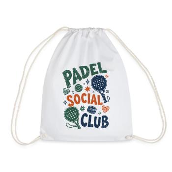 Vintage Padel Social Club - Turnbeutel - Weiß - Vorne