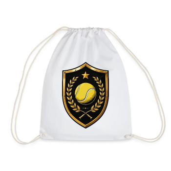 Couronne de bouclier de tennis - Sac de sport léger - blanc - Devant