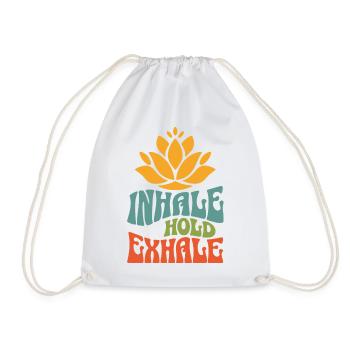 Namasté Lotus Flower Bohème Méditation Yoga Vintage - Sac de sport léger - blanc - Devant