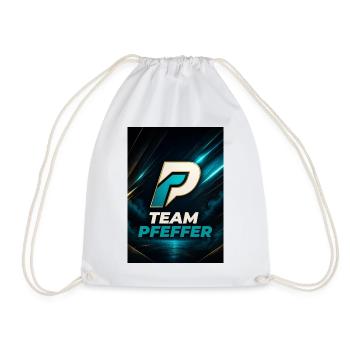 Pfeffer Team Logo Familienname Nachname Fimrma - Turnbeutel - Weiß - Vorne