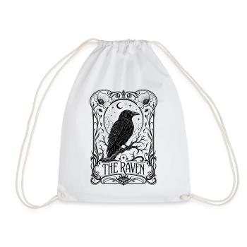 The Raven Rabe im Gothic Art Nouveau Stil Mix - Turnbeutel - Weiß - Vorne